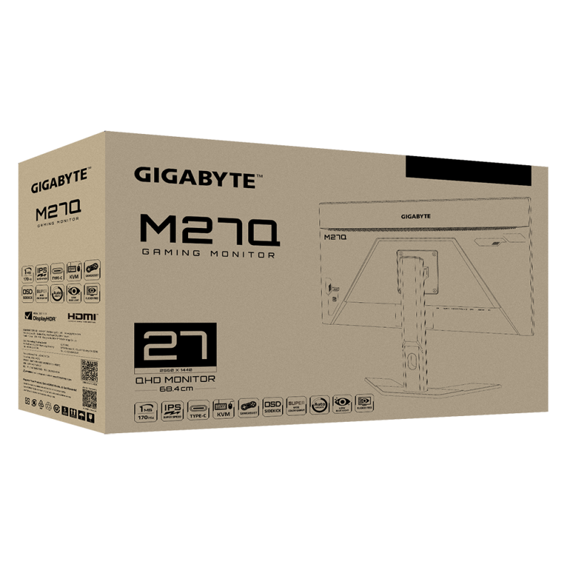 Gigabyte 2‎7吋 電競顯示器 M27Q