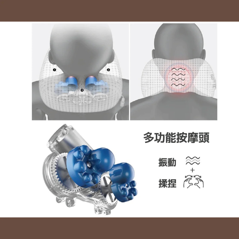 Mediness 多功能U型按摩枕 [2色]