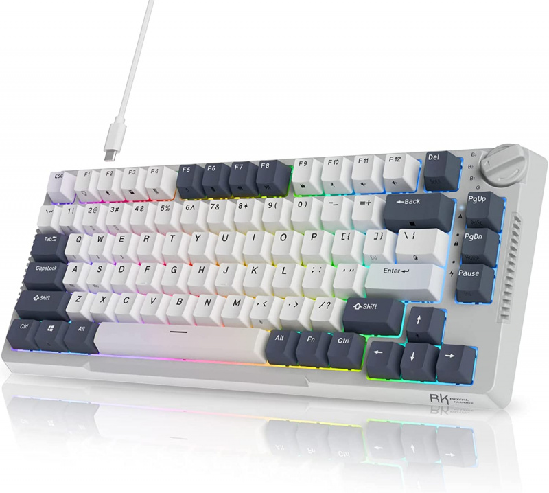 ROYAL KLUDGE 無線藍牙RGB 熱插拔機械鍵盤 RK-H81 青軸