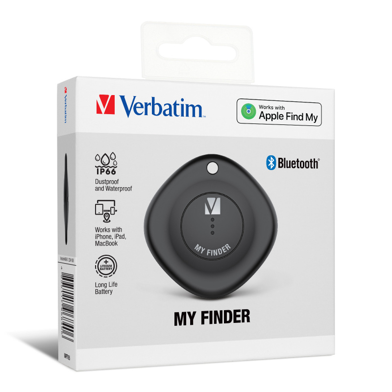 Verbatim 威寶 - My Finder 物件定位追蹤器鎖匙扣 #66840 , #66841 (通過Apple認證 配合「尋找」使用 功能同AirTag 原裝行貨)