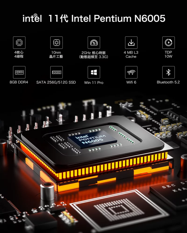 GMKTEC Nucbox 7 (N6005, 16+512GB SSD) CS-GNBOX7