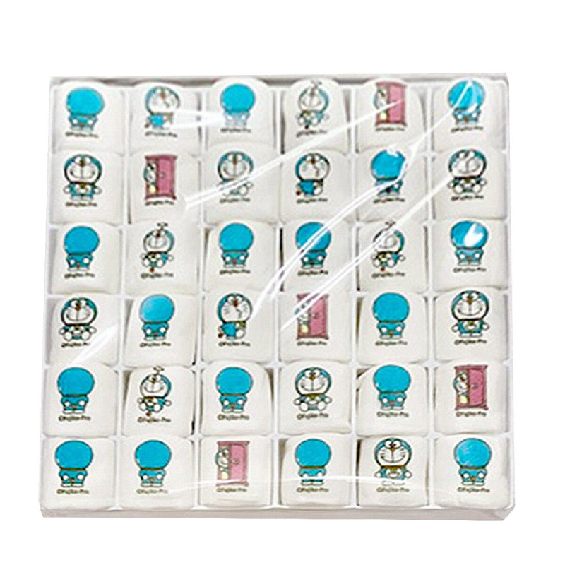 日本 東京Enfant 多啦A夢 叮噹 年度珍藏限定 36款獨特圖案 精緻彩繪棉花糖禮盒 (1盒36粒)【市集世界 - 日本市集】