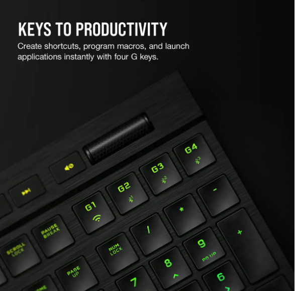 CORSAIR K100 AIR WIRELESS RGB Ultra-Thin Mechanical Gaming Keyboard - CHERRY MX Ultra Low Profile Tactile CORSAIR K100 AIR WIRELESS RGB Ultra-Thin Mechanical Gaming Keyboard - CHERRY MX Ultra Low Profile Tactile