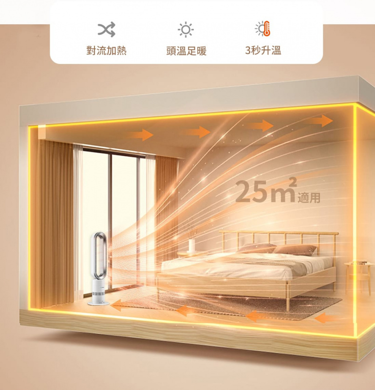 【香港行貨 1年保養】LifeDeco TP-18 Pro 冷暖2合1無葉座地風扇 【香港行貨 1年保養】LifeDeco TP-18 Pro 冷暖2合1無葉座地風扇