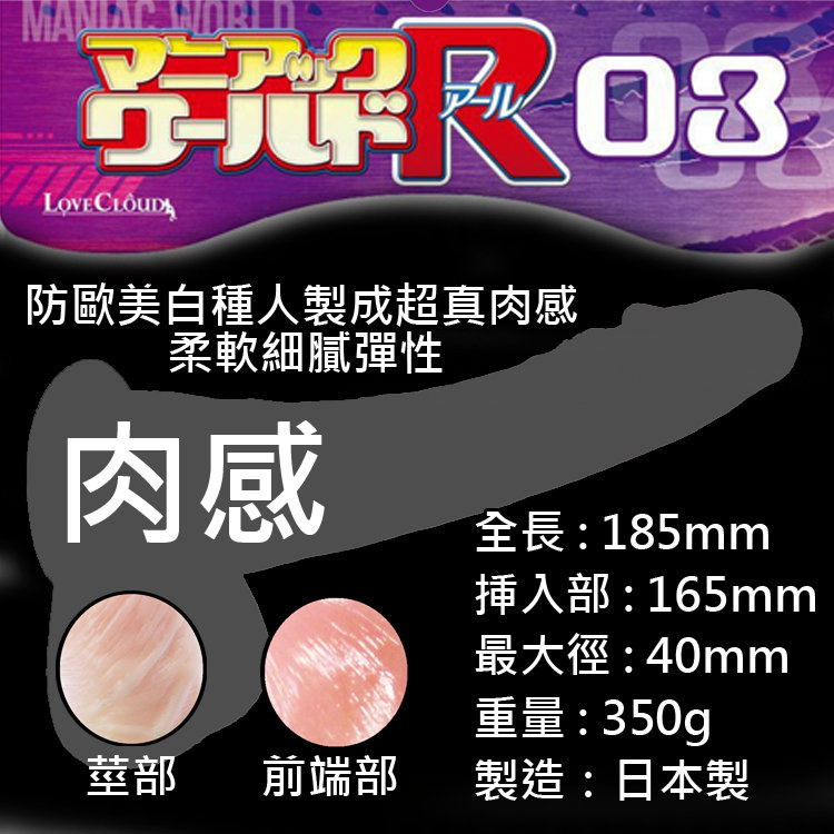 瘋狂世界 R03 歐美防真假陽具