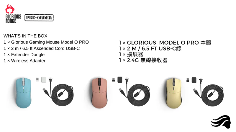 Glorious Model O Pro Wireless- Lynx Blue (品牌只生產一次限量版)