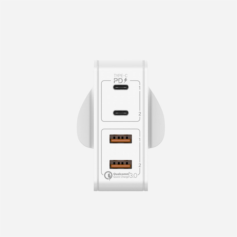 Momax One Plug 66W 雙PD 4插口快速充電器 (Type-C PD x 2 + QC 3.0 USB x 2)