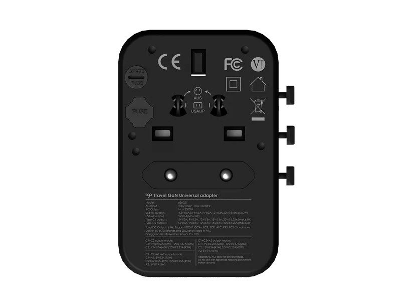 【原裝行貨 一年保養】EGO 70W Travel 氮化鎵 4USB 旅行轉換插頭