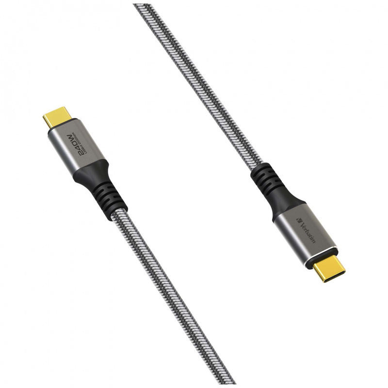 Verbatim TTough Max 240W USB4 Type C 至 Type C 充電傳輸線 (120cm) (66822)