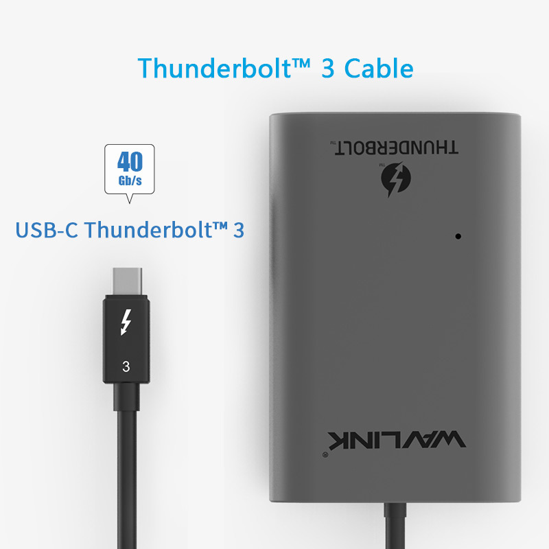 Wavlink Thunderview IV - UTA02H Thunderbolt™ 3 to Dual HDMI Display Adapter (WL-UTA02H)