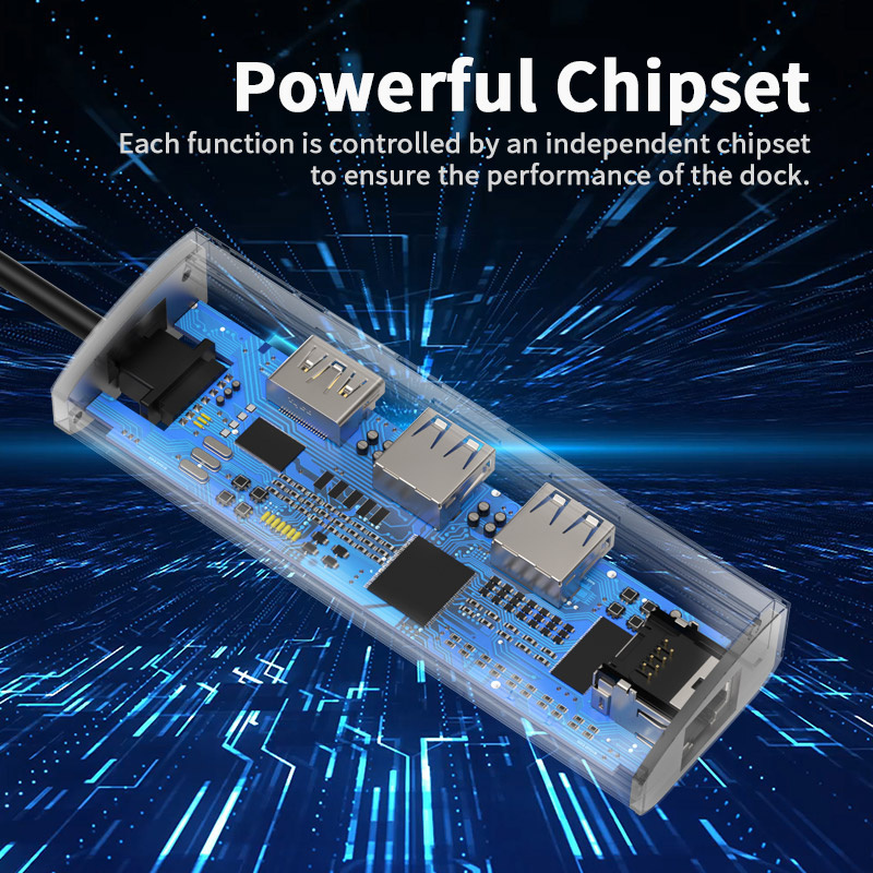 Wavlink UHP3408 USB-C Travelling Mini Dock with Gigabit Ethernet (WL-UHP3408)