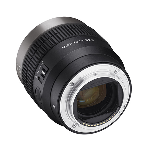 Samyang V-AF 75mm T1.9 FE Auto Cine Lens for Sony E 自動對焦電影鏡頭 (香港行貨)