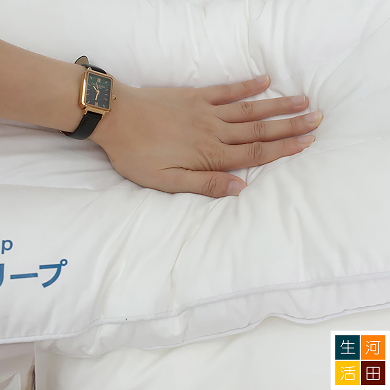 日本酒店級枕頭 全棉羽絲棉枕 | 柔軟不變形 | 高回彈 | 防菌防霉 | 單人枕芯