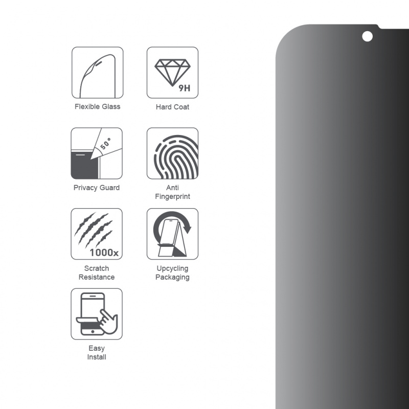 ARMOR iPhone 14 Plus / 14 軟性玻璃9H防窺螢幕保護貼