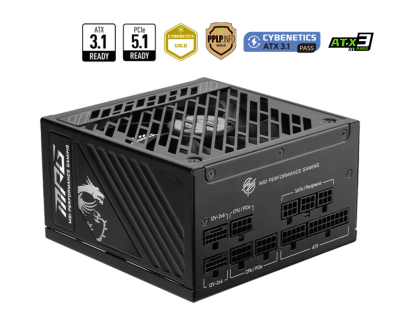 MSI MPG A850GS PCIE5 850W 80Plus Gold ( ATX 3.1 / PCIe 5.1 )