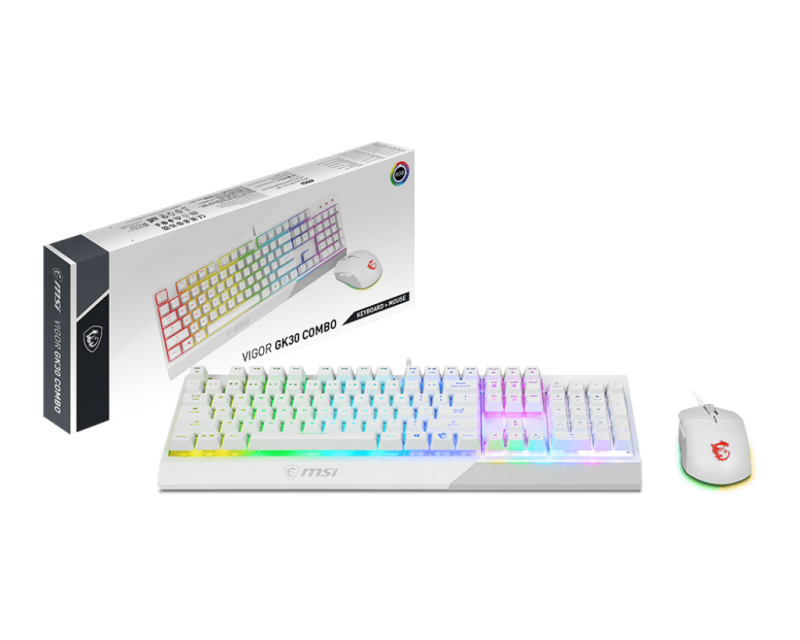 MSI VIGOR GK30 COMBO - ( BLACK / WHITE )