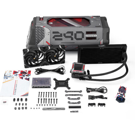 Valkyrie (VALKYRIE) E240 VK 2.4"LCD H.264 CPU water cooling radiator - Black