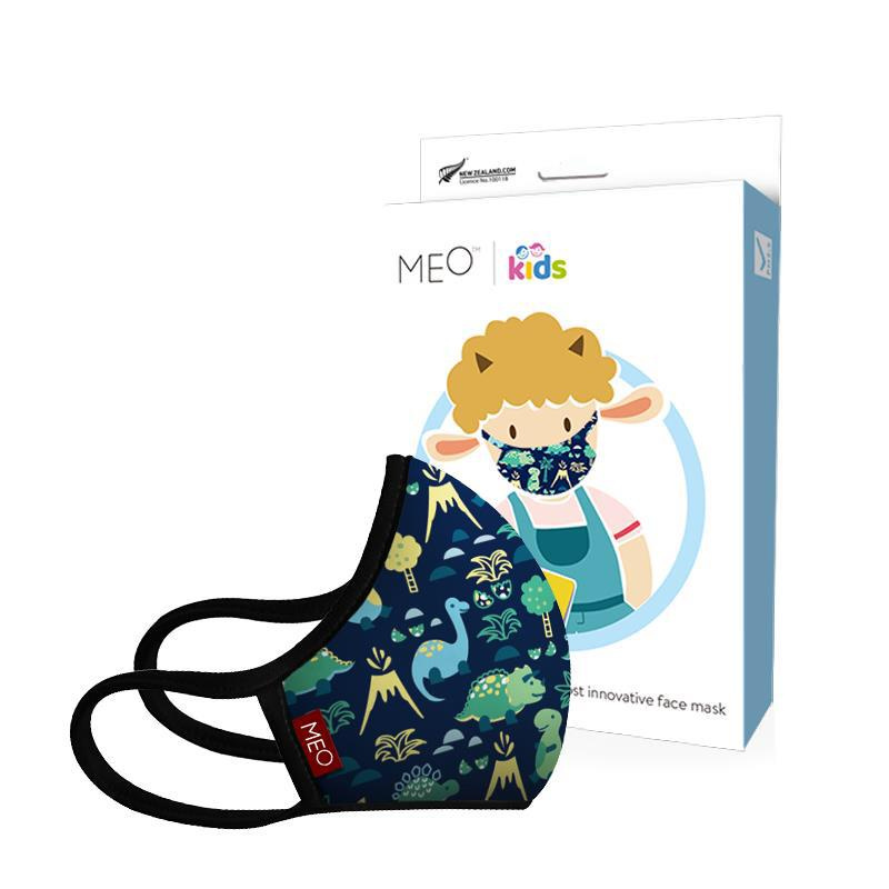 MEO Kids 獨立濾芯抗流感口罩套裝 (紐西蘭製造)  1個MEO™口罩及2片可替換Helix濾芯 *(再送4片可替換Helix濾芯)