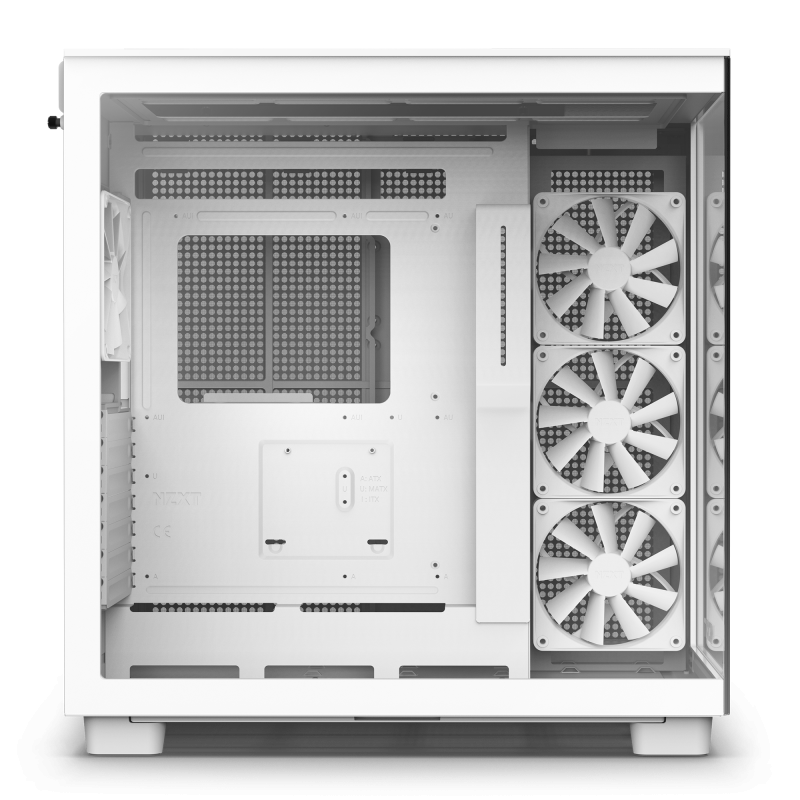 NZXT H9 Flow Dual-Chamber Mid-Tower Airflow Case - ( Black / White )