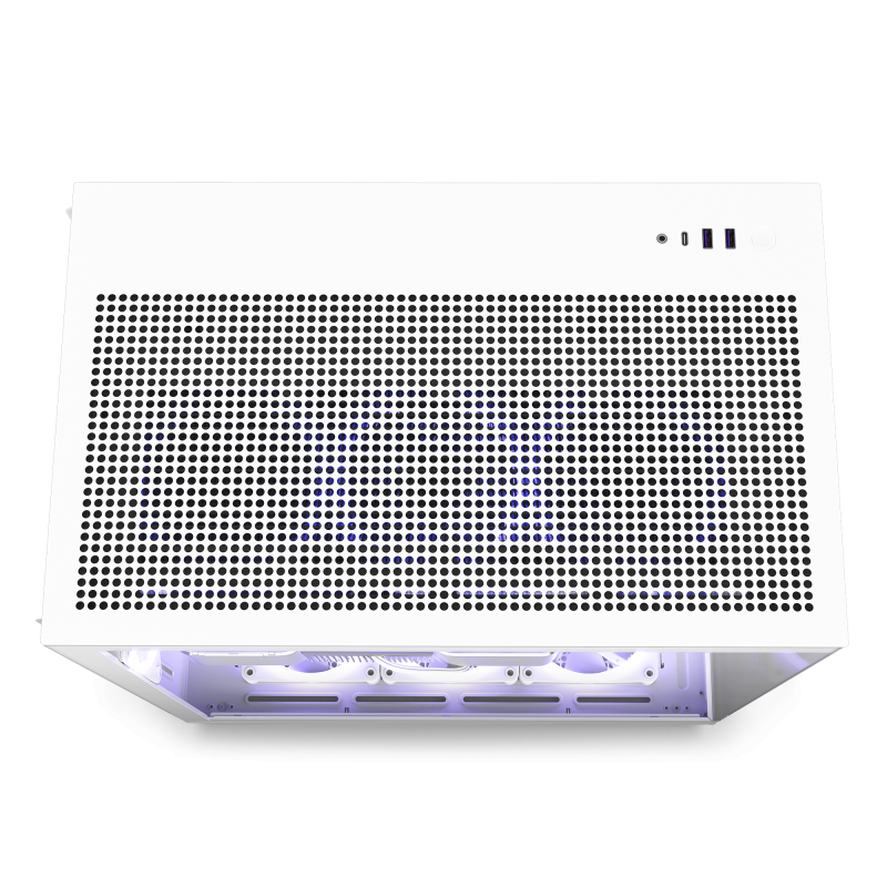 NZXT H9 Flow Dual-Chamber Mid-Tower Airflow Case - ( Black / White )