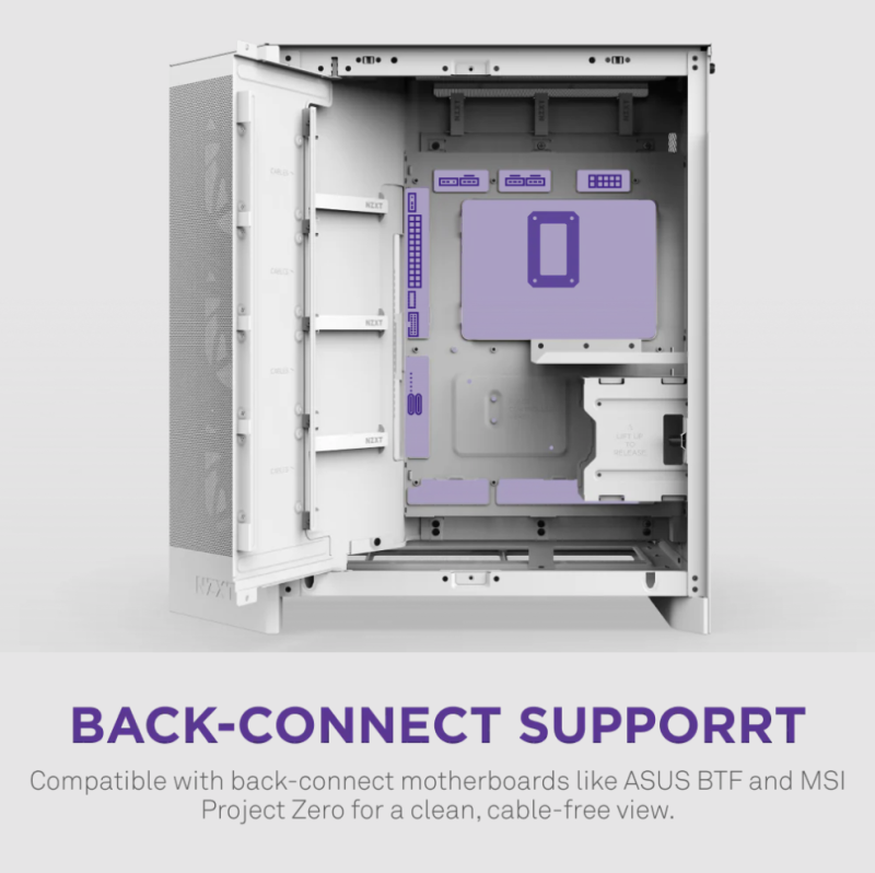 NZXT H9 Flow RGB v2 Large Dual-Chamber Mid-Tower ATX Airflow Case with RGB - ( Black / White )