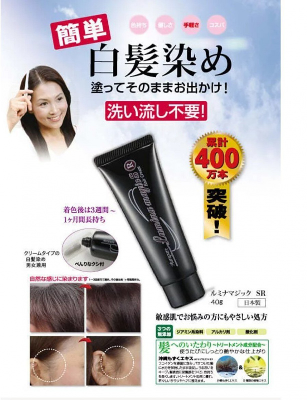 染髮革命 日本製第二代 Aura Lumina Magic SII 銀離子感光變色 白髮補色護髮霜 75g