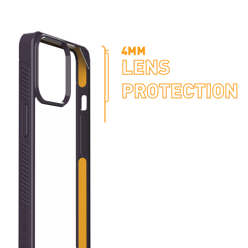 ARMOR iPhone 14 Signature 系列電話保護殼_暗影紫/橙帶