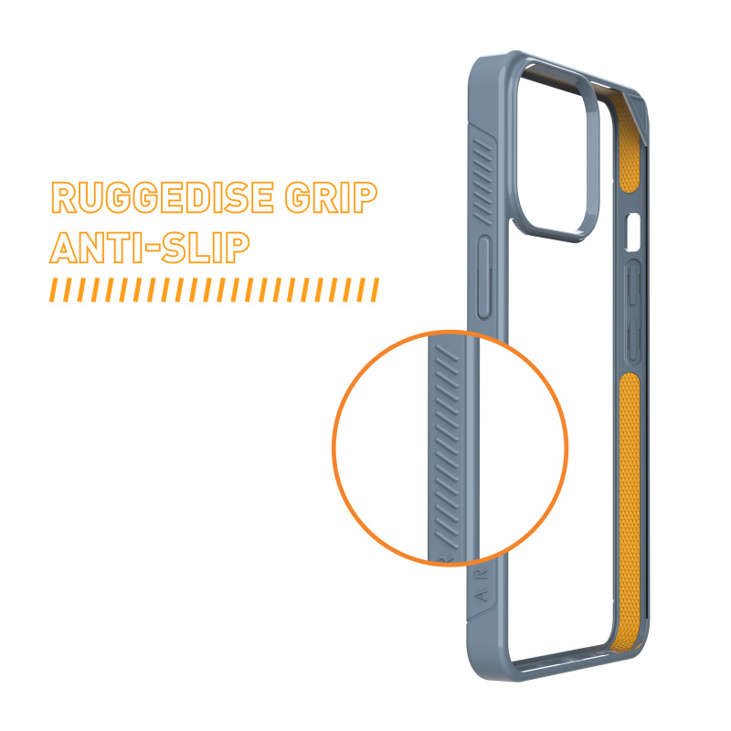 ARMOR iPhone 14 Signature 系列電話保護殼_霧峰藍/橙帶