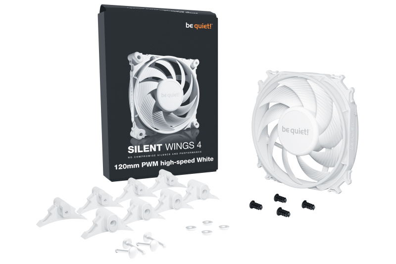 be quiet! SILENT WINGS 4 HIGH SPEED 120mm PWM ( Black / White ) be quiet! SILENT WINGS 4 HIGH SPEED 120mm PWM ( Black / White )