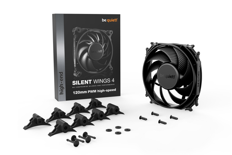 be quiet! SILENT WINGS 4 HIGH SPEED 120mm PWM ( Black / White ) be quiet! SILENT WINGS 4 HIGH SPEED 120mm PWM ( Black / White )