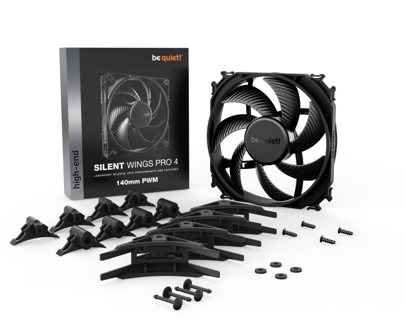 be quiet! SILENT WINGS 4 PRO 120MM / 140mm PWM ( Black / White )