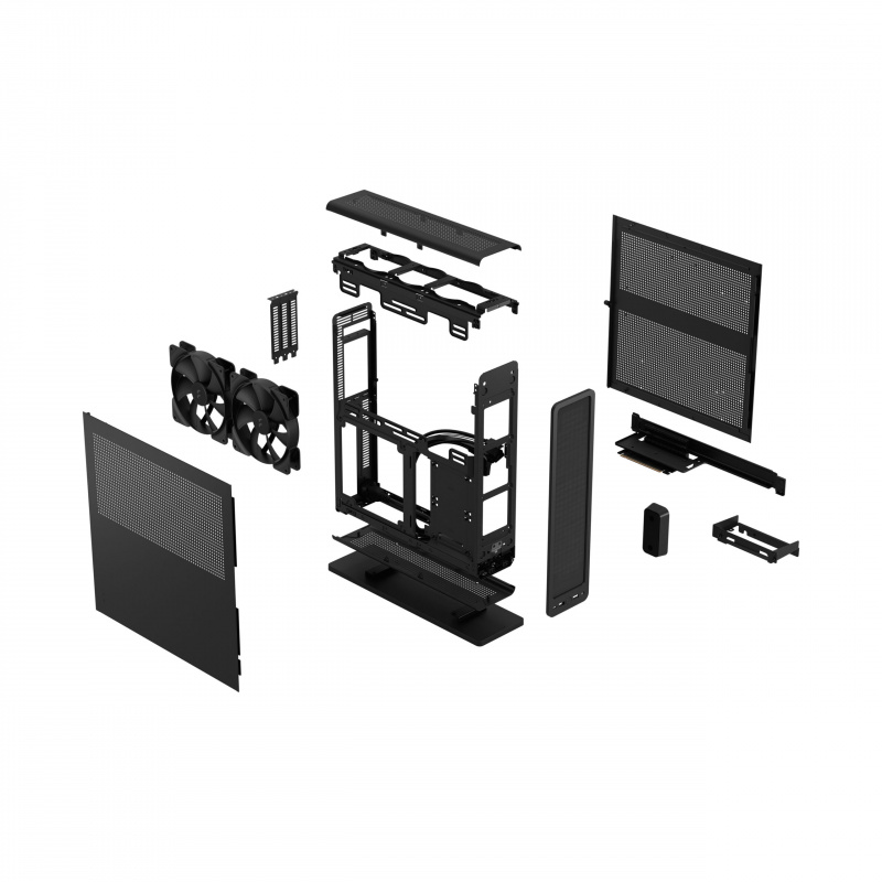 Fractal Design Ridge (PCIe 4.0) Black mITX ( FD-C-RID1N-01 ) Fractal Design Ridge (PCIe 4.0) Black mITX ( FD-C-RID1N-01 )
