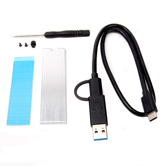 SilverStone USB-C 3.2 Gen2 10Gbps NVMe / SATA M.2 SSD RGB enclosure (MS13)