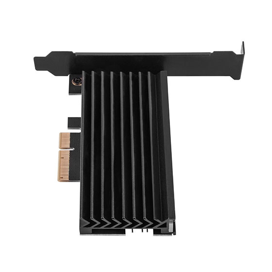 SilverStone M.2 NVMe SSD NGFF M key to PCIe x4 ARGB adapter card with heatsink and thermal pad (ECM24-ARGB)