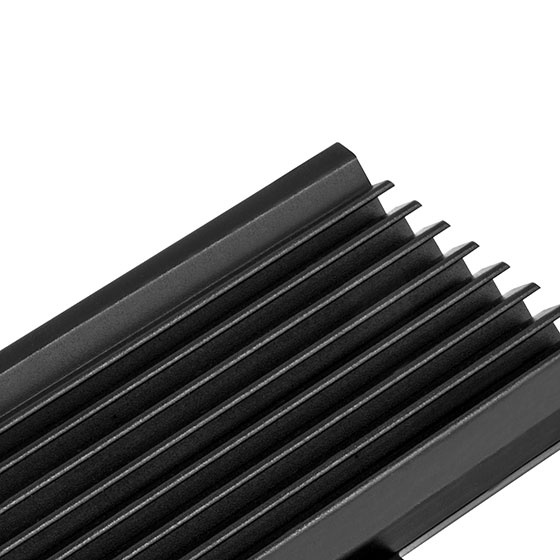 SilverStone M.2 NVMe SSD NGFF M key to PCIe x4 ARGB adapter card with heatsink and thermal pad (ECM24-ARGB)