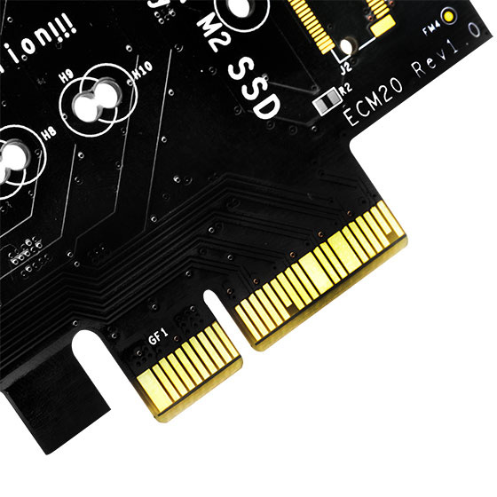 SilverStone ECM20 M.2 to PCIe X4 / SATA 6G adpater (ECM20)