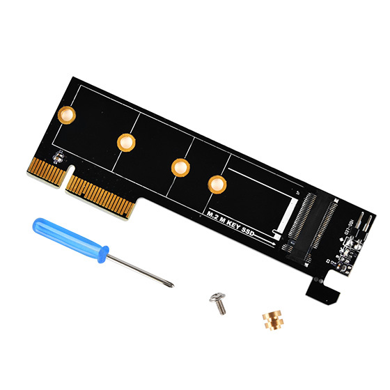 SilverStone 1U M.2 M Key PCIe NVMe Adapter to PCIe X4 (ECM25)