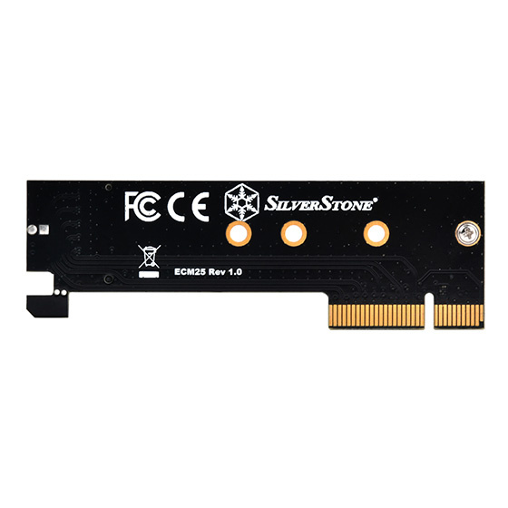 SilverStone 1U M.2 M Key PCIe NVMe Adapter to PCIe X4 (ECM25)