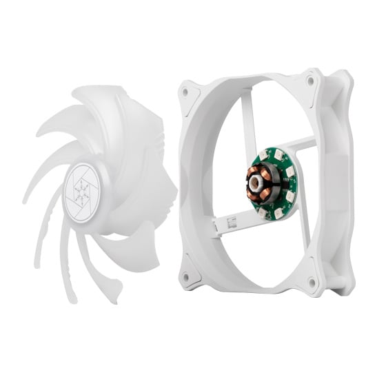 SILVERSTONE Air Blazer 120RW Brilliant addressable RGB fan optimized for radiators and heatsinks