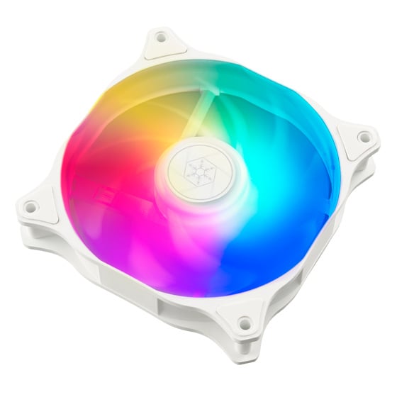 SILVERSTONE Air Blazer 120RW Brilliant addressable RGB fan optimized for radiators and heatsinks