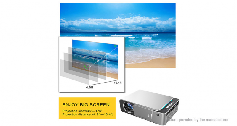HD LED Projector 1280x720p LCD Mini Projectors Home Cinema HDMI VGA Projector S3006