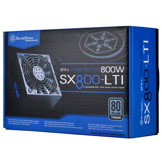 SilverStone SFX Form Factor 800W 80Plus Titanium (SX800-LTI) SilverStone SFX Form Factor 800W 80Plus Titanium (SX800-LTI)