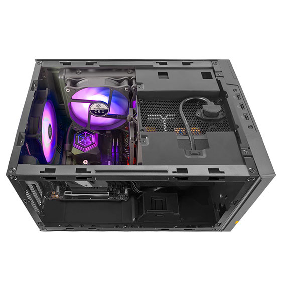 SilverStone SUGO SG14 Mini-ITX cube chassis with powerful accommodation (Black)