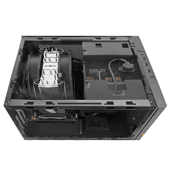 SilverStone SUGO SG14 Mini-ITX cube chassis with powerful accommodation (Black)