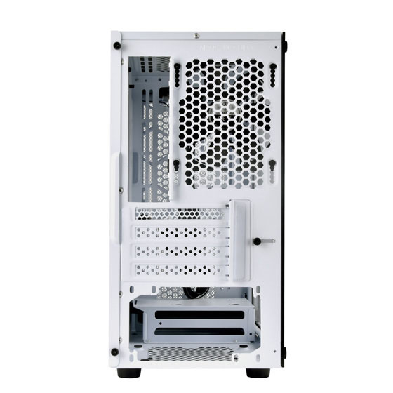 SilverStone PS15 Micro-ATX Case (White + Tempered Glass Window)