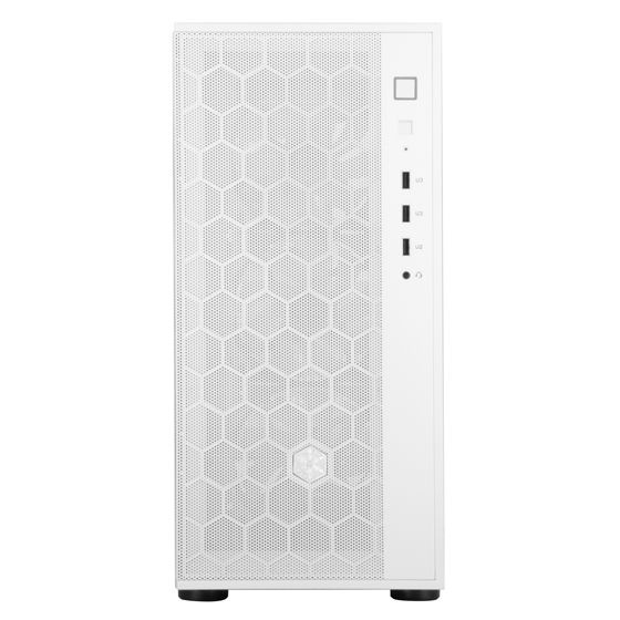 SilverStone FARA R1 V2 Stylish and distinct tempered glass mid tower ATX chassis (White)