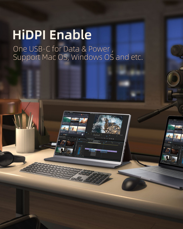 Intehill 13.3吋 4K IPS 便攜式顯示器 U13NA