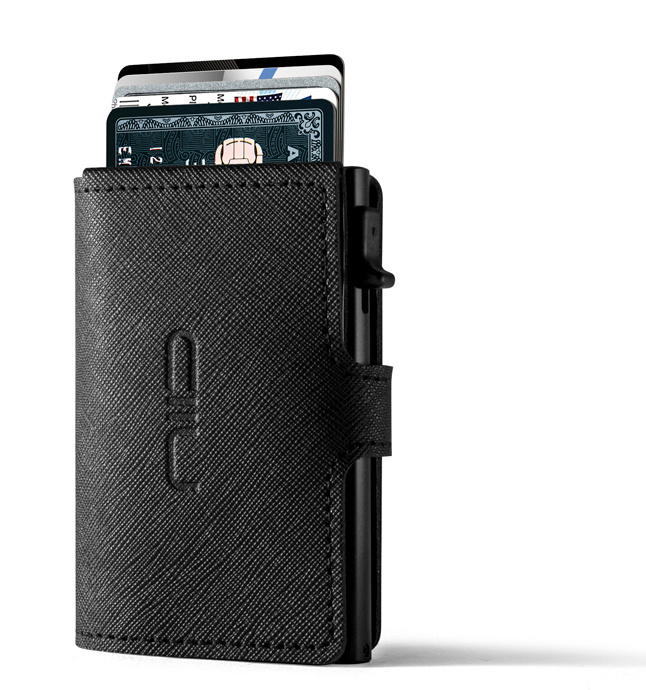 NIID - RFID Slide Mini Wallet  Saffiano Genuine Leather  防盜刷真皮智慧卡夾