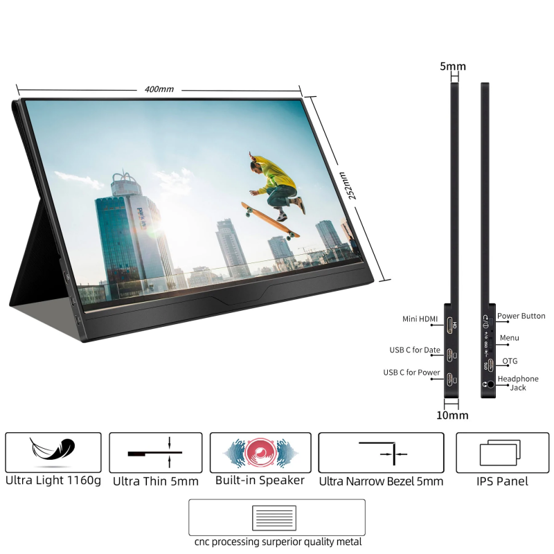 Intehill 17.3吋 FHD 144Hz 便攜式顯示器 P17NC