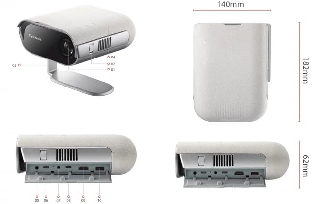 ViewSonic 智慧 LED 可攜式投影機 (內建 Harman Kardon 揚聲器) M1 Pro